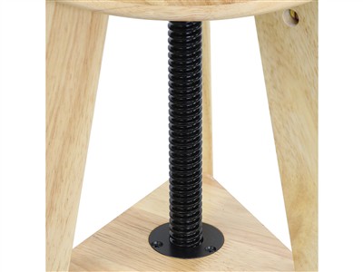Taburete De Joyero De Madera, Altura Ajustable De 52 a 70 cm, Durston - Imagen Estandar - 3