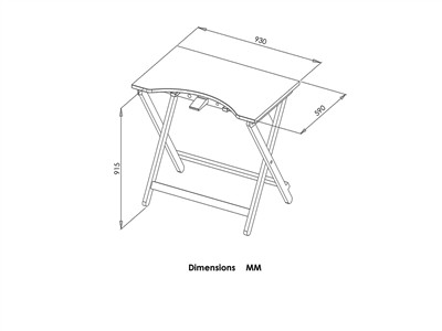 Banco De Trabajo Plegable Para Estudiantes, Con Espiga, Durston - Imagen Estandar - 3