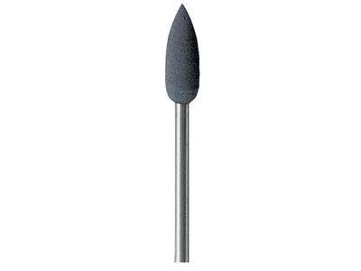Muela Abrasiva De Caucho En Forma De Llama, Gris, Grano Grueso, 5,5 X 16 mm, N.º 4613, Eve - Imagen Estandar - 2