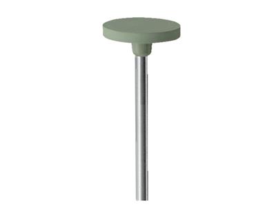 Muela Abrasiva De Caucho Redonda Montada, Verde, Grano Fino, 14,5 X 2 mm, N.º 4815, Eve - Imagen Estandar - 2