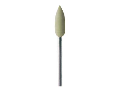 Muela Abrasiva De Caucho Montada Enforma De Llama, Beige, Grano Muy F Ino, 5,5 X 16 mm, N.º 4913, Eve - Imagen Estandar - 2