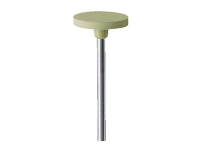 Rueda Abrasiva De Caucho Redonda Montada, Beige, Grano Muy Fino, 14,5 X 2 mm, N.º 4915, Eve - Imagen Estandar - 2