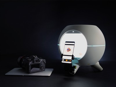 Orangemonkie, Estudio Fotográfico Con Cúpula Para Smartphone Foldio 360, Con Soporte Para Tel{fono - Imagen Estandar - 8