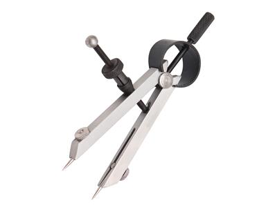 Compás De Joyero Recto De Apriete Rápido, Puntas Extraíbles, 8 cm - Imagen Estandar - 2