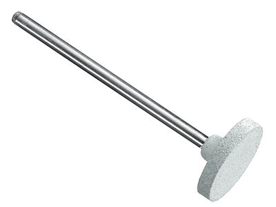 Muela De Silicona Montada Redonda, Blanca, Grano Grueso, 14,5 X 2,5 mm, N.º 1055, Eve - Imagen Estandar - 2