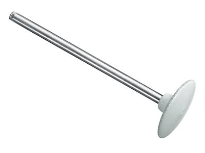 Muela Abrasiva De Silicona Con Montura De Lente, Blanca, Grano Grueso,14,5 X 2,5 mm, N.º 1056, Eve - Imagen Estandar - 2
