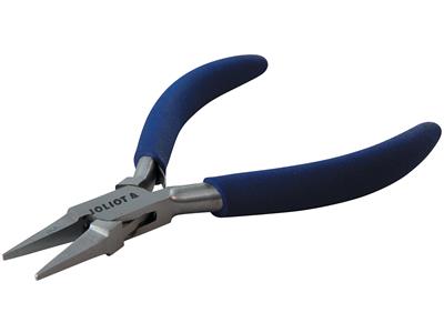 Alicates De Punta Plana De 2 mm, Azules, 130 mm, Joliot - Imagen Estandar - 3
