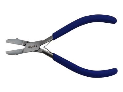 Alicates De Punta Plana, Mordazas De Nailon, Azules, 140 mm, Joliot - Imagen Estandar - 1
