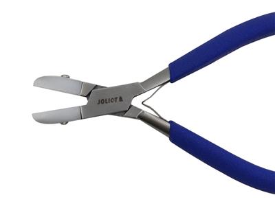 Alicates De Punta Plana, Mordazas De Nailon, Azules, 140 mm, Joliot - Imagen Estandar - 2