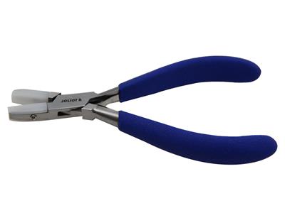 Alicates De Punta Plana, Mordazas De Nailon, Azules, 140 mm, Joliot - Imagen Estandar - 3
