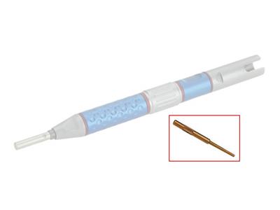 Punta N.° 24 Ovalada Estriada, 1,2 X 2,10 mm, Para Mazo De Engarce 1700 Y Martillo 1850, Techdent - Imagen Estandar - 1