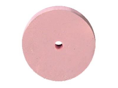 Muela Abrasiva Redonda De Silicona,color Rosa, Grano Muy Fino, 17 X 2 ,5 mm, N.º 1304, Eve - Imagen Estandar - 3