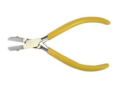 Alicates De Punta Plana Con Mordazas De Nylon, Mango Amarillo, 140 MM