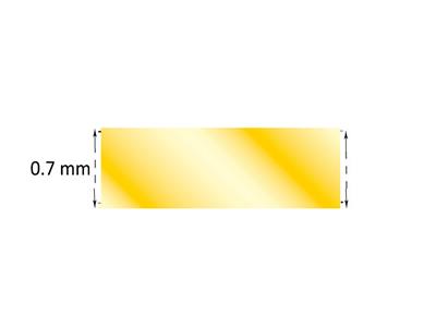 Lámina De Oro Amarillo Recocido 3n De 18k, 0,70 mm - Imagen Estandar - 3