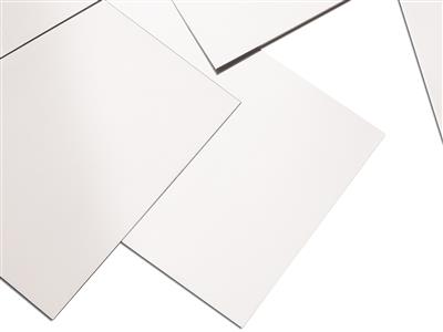 Placa De Oro Blanco De 18 Quilates Bn Recocido, 0,60 MM - Imagen Estandar - 2
