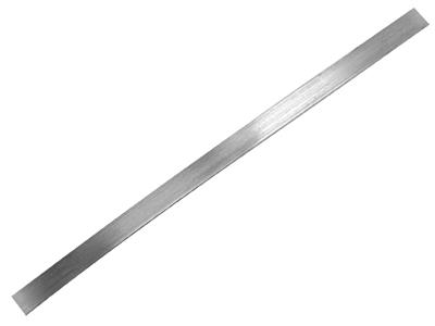 Banda De Oro Blanco De 18 Quilates Bn, 0,70 X 4 mm - Imagen Estandar - 1
