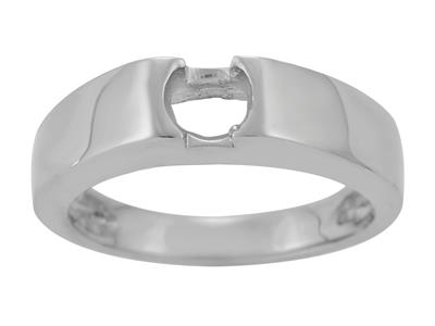 Anillo Para Piedras De 5 Mm, Oro Gris 800. Ref. Sf40/50 - Imagen Estandar - 2