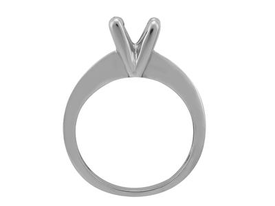 Solitario 4 Garras Para Piedras De 6 mm, Oro Gris 800 Ref. Scr60/90 - Imagen Estandar - 1