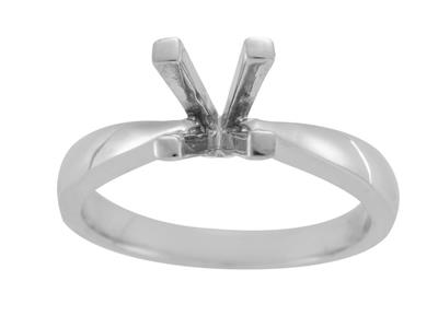 Solitario 4 Garras Para Piedra De 6mm, Oro Gris 800 Ref. Sv80/90 - Imagen Estandar - 2