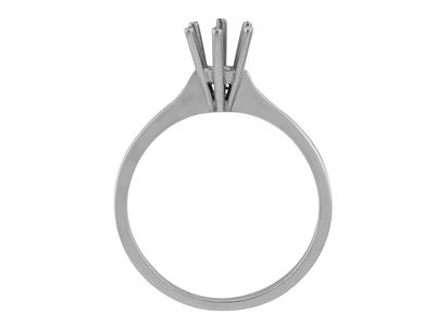 Solitario 6 Garras Para Piedra De 4,5mm, Oro Gris 800 Ref. Ro 3040