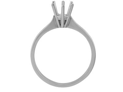 Solitario 6 Garras Para Piedra De 5mm, Oro Gris 800 Ref. Ro 5060