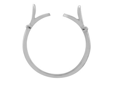 Anillo Cuerpo 12 Brazalete, Oro Blanco 800 Ref. 01809