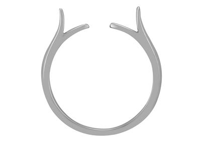 Anillo Cuerpo 12 Brazalete, Oro Blanco 800 Ref. 01812