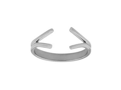 Cuerpo Del Anillo, Oro Blanco 800. Ref. 01818