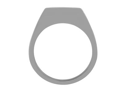 Cuerpo De Anillo Cerrado, Oro Blanco 800 Ref. 01821