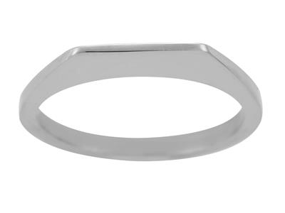 Cuerpo De Anillo Cerrado, Oro Blanco 800 Ref. 01821 - Imagen Estandar - 2