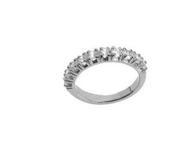 Anillo Engarzado Con 4 Garras 1 Hilera, Orgris 18k Pd 13,5. Ref. 306/5005 - Imagen Estandar - 2