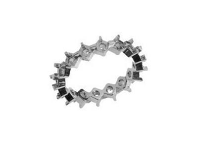Alianza De Boda Engastado Con 4 Garras 1 Hilera, Orgris 18k Pd 13,5. Ref. 360 - Imagen Estandar - 1