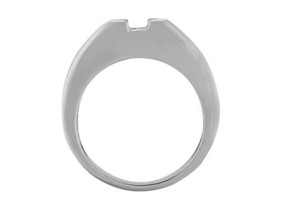Solitario Para Piedra De 6mm, Ancho 5,8mm, Oro Gris 800 Ref. Sf60-90