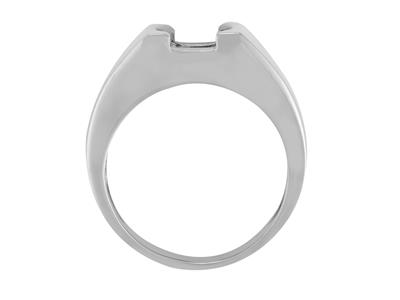 Solitario Para Piedra De 8mm, Oro Gris 800 Ref. Sf180-250