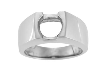 Solitario Para Piedra De 8 mm, Oro Gris 800 Ref. Sf180-250 - Imagen Estandar - 2