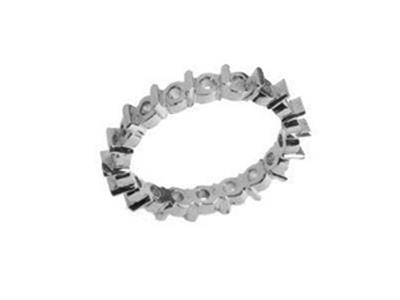 Alianza Con Barra Al Bies, Oro Blanco De 18 K Peso 13,5. Ref. 450
