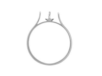 Anillo Para Perla De 8 A 10 Mm, Oroblanco De 18k. Referencia. Gm2