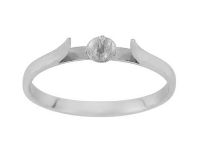 Anillo Para Perla De 8 A 10 Mm, Oroblanco De 18k. Referencia. Gm2 - Imagen Estandar - 2