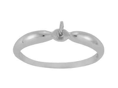 Anillo Para Perla De 7 a 10 mm, Oroblanco De 18k. Ref. Bg28 - Imagen Estandar - 2