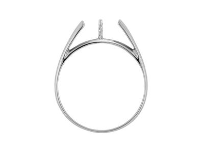 Anillo Para Perla De 5a 7mm, Oro Blanco De 18k. Referencia. Solo S