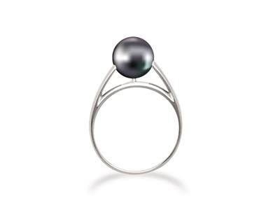 Anillo Para Perla De 5 a 7 mm, Oro Blanco De 18k. Referencia. Solo S - Imagen Estandar - 3