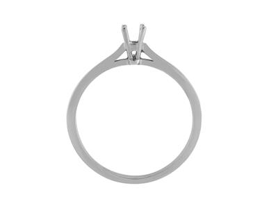 Solitario 4 Garras Para Piedra De 2,6 mm, Oro Gris 800 Ref. Ar15/20 - Imagen Estandar - 1