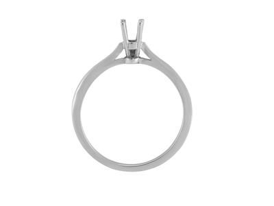 Solitario 4 Garras Para Piedra De 3 mm, Oro Gris De 19,2 Quilates Ref.ar30/35 - Imagen Estandar - 1