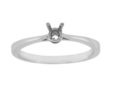 Solitario 4 Garras Para Piedra De 3 mm, Oro Gris De 19,2 Quilates Ref.ar30/35 - Imagen Estandar - 2