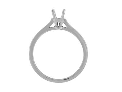 Solitario 4 Garras Para Piedra De 3,5 mm, Oro Gris 800 Ref. Ar40/50 - Imagen Estandar - 1