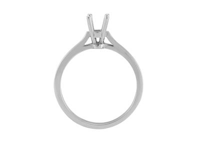 Solitario 4 Garras Para Piedra De 4 mm, Oro Gris 800 Ref. Ar50/60 - Imagen Estandar - 1