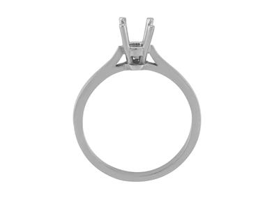 Solitario 4 Garras Para Piedra De 4,5 Mm, Oro Gris 18k Ref. Ar70/90 - Imagen Estandar - 1