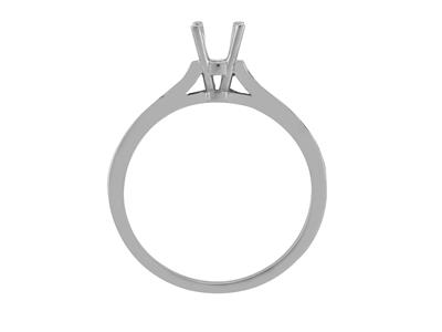 Solitario 4 Garras Para Piedra Central 5,6 mm, Oro Blanco 800 Ref. Ga50/60 - Imagen Estandar - 1
