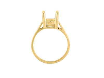 Anillo Engastado Con 4 Garras Para Piedra Ovalada De 10 X 8 mm, Oro Amarillo De 18k. Ref. 15368 - Imagen Estandar - 1