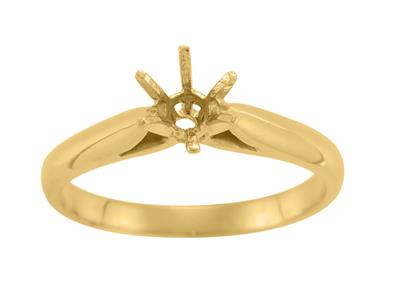 Solitario 6 Garras Para Piedra De 5,9 mm, Oro Amarillo De 18k. Ref. 25378 - Imagen Estandar - 2